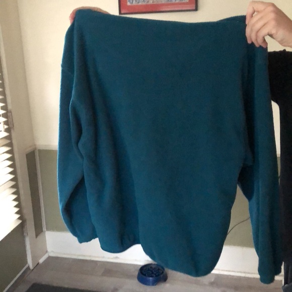 Vintage green pullover. Merit Awards brand.great condition, rarely worn.Pockets. - Picture 2 of 7
